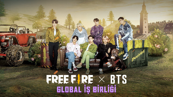 Dünyaca Ünlü BTS Grubu, Free Fire’ın   Küresel Marka Elçisi Oldu
