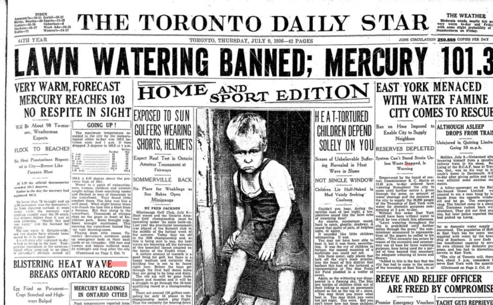 9 Temmuz 1936 - Toronto Daily Star