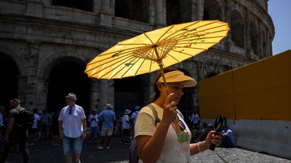 Son sıcak hava dalgasında İtalya'nın Roma kentinde sıcaklıklar 45C'ye ulaştı