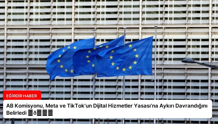 AB Komisyonu, Meta ve TikTok’un Dijital Hizmetler Yasası’na Aykırı Davrandığını Belirledi ⏬👇