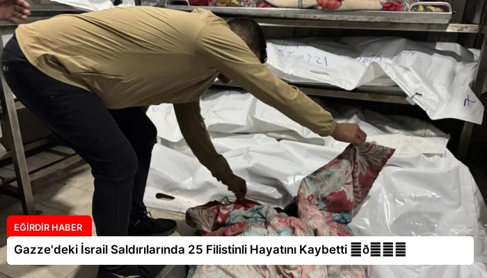 Gazze’deki İsrail Saldırılarında 25 Filistinli Hayatını Kaybetti ⏬👇