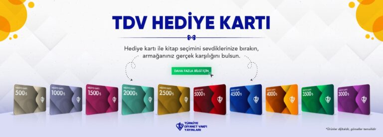 TDV Hediye Kartı ile Sevdiklerinizi Diledikleri Kitapla Buluşturabilirsiniz