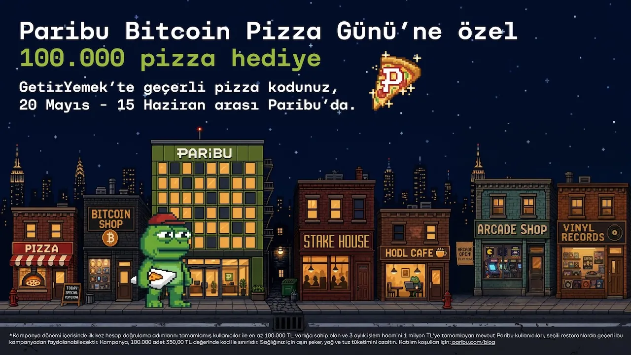 Paribu Bitcoin Pizza Günü’nde, Bitcoin ile yapılan tarihteki ilk alışveriş yeniden canlanıyor
