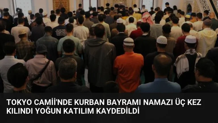 Tokyo Camii’nde Kurban Bayramı Namazı Üç Kez Kılındı Yoğun Katılım Kaydedildi