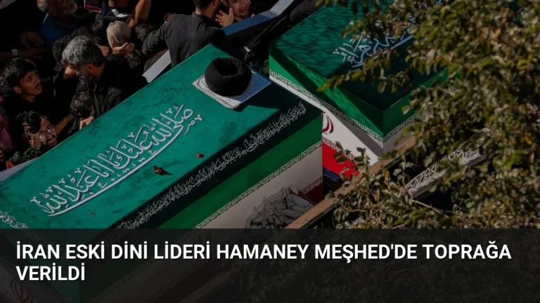 İran Eski Dini Lideri Hamaney Meşhed’de Toprağa Verildi
