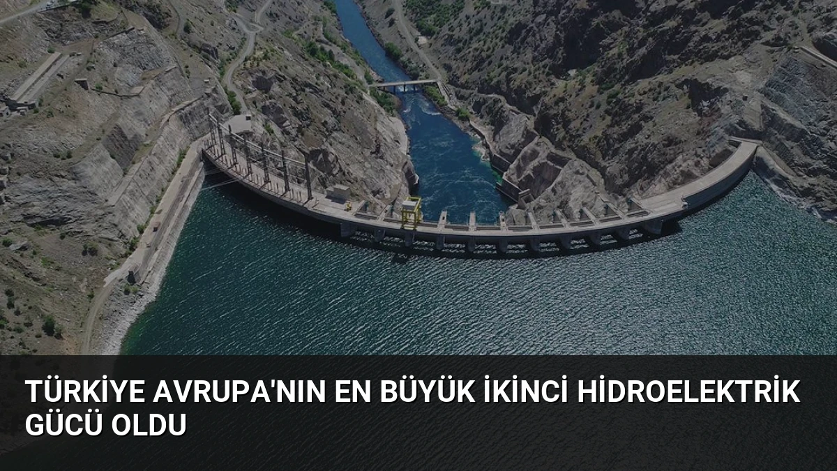 Türkiye Avrupa’nın En Büyük İkinci Hidroelektrik Gücü Oldu