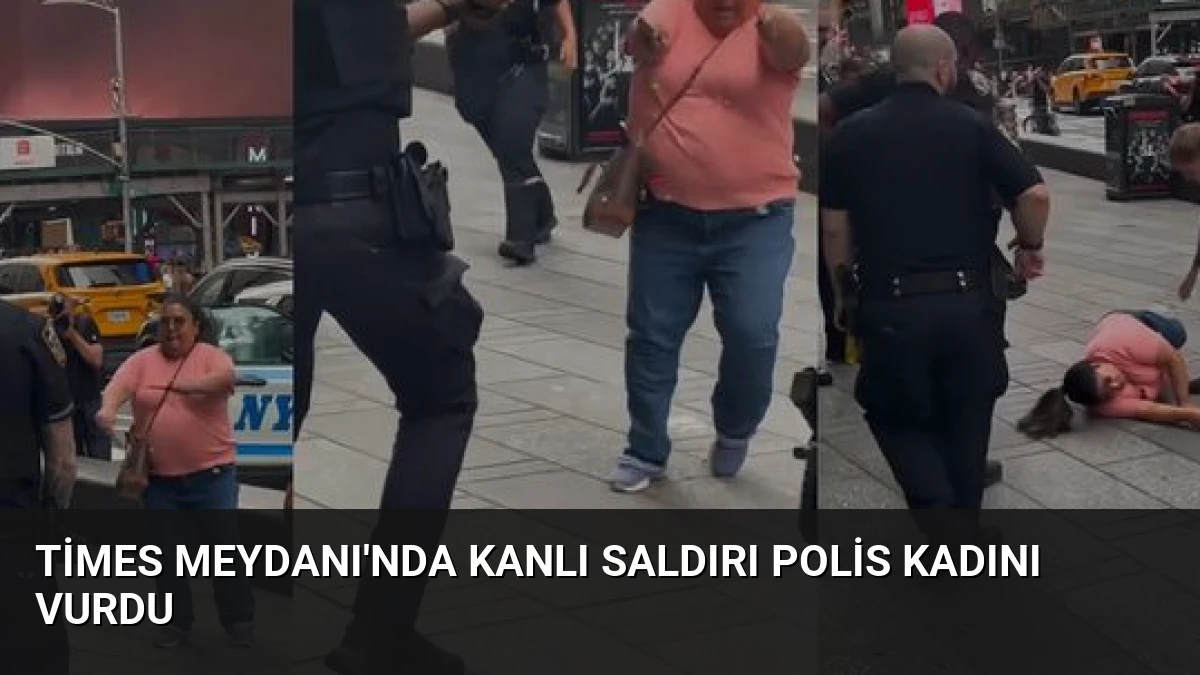 Times Meydanı’nda Kanlı Saldırı Polis Kadını Vurdu