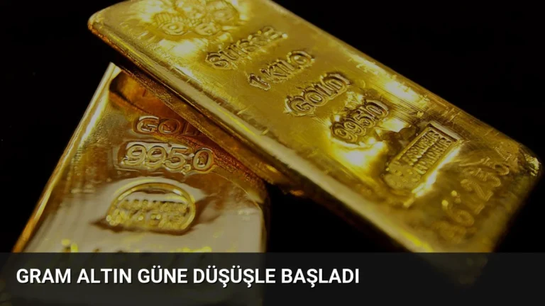 Gram Altın Güne Düşüşle Başladı