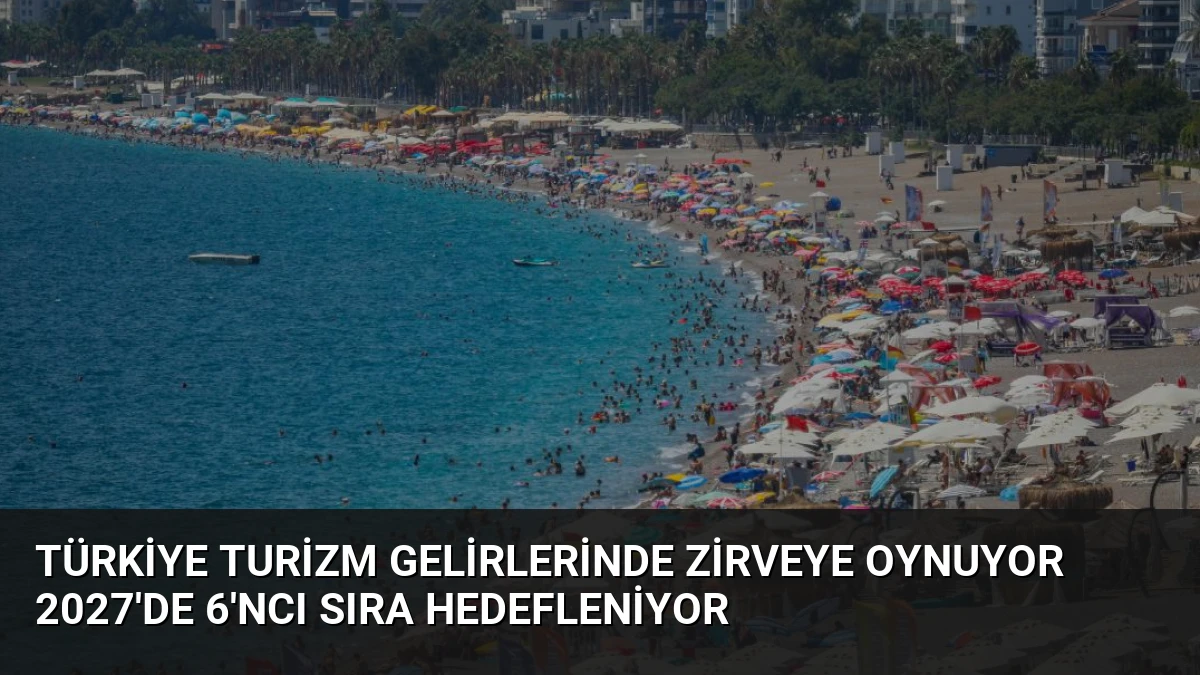 Türkiye Turizm Gelirlerinde Zirveye Oynuyor 2027’de 6’ncı Sıra Hedefleniyor
